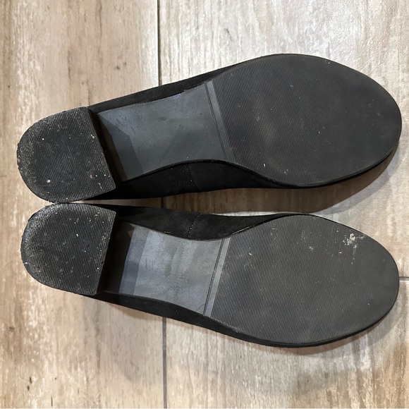 BP Black Suede Chain Strap Heels - Picture 6 of 7